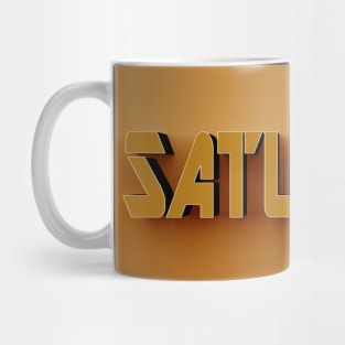 3D Text - Saturday Mug